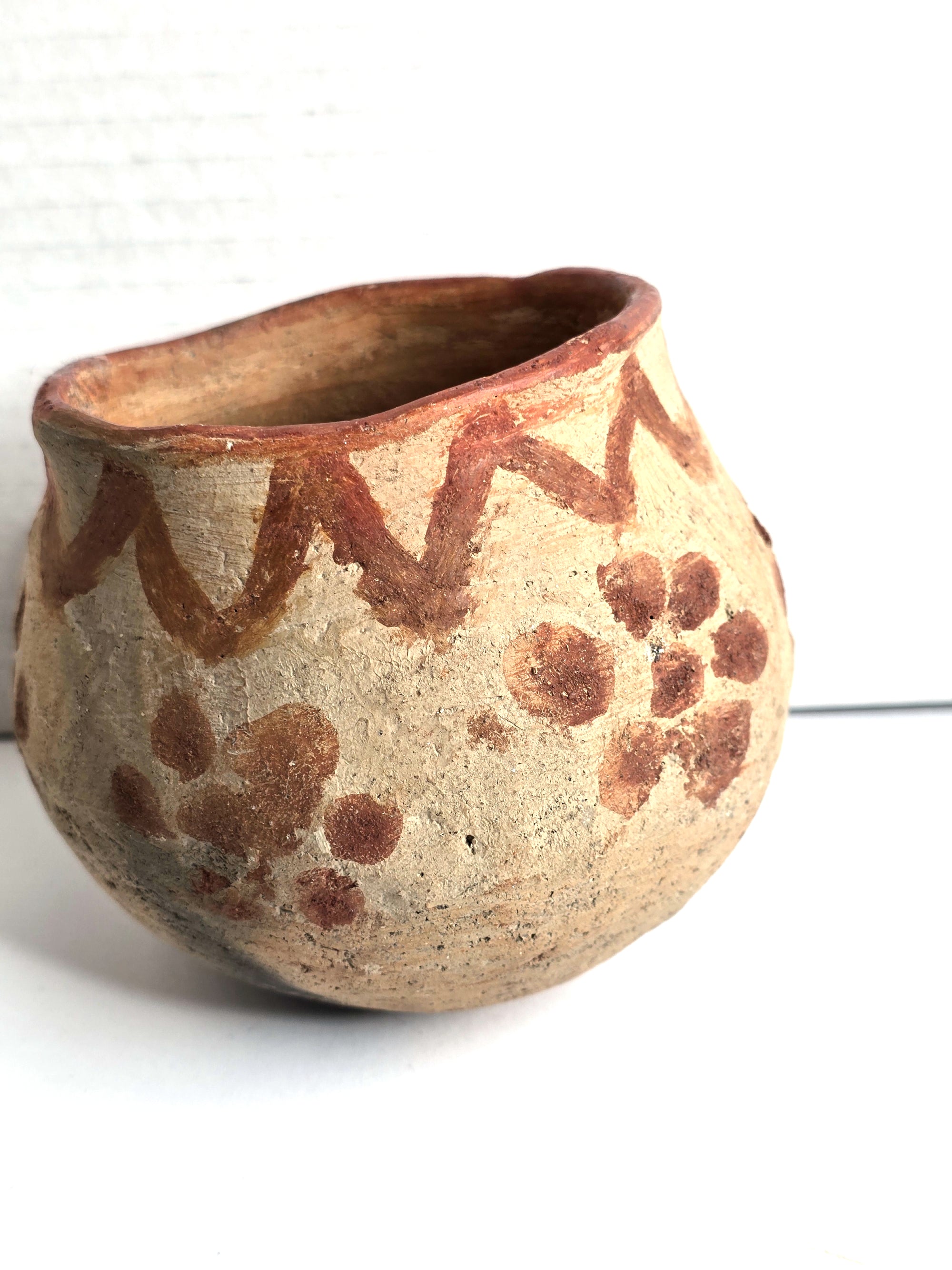 Antique Native American Pueblo Art Pottery Mug