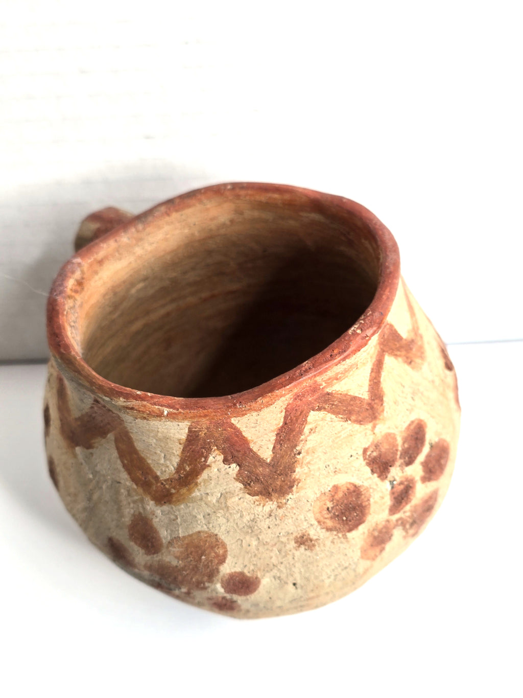Antique Native American Pueblo Art Pottery Mug