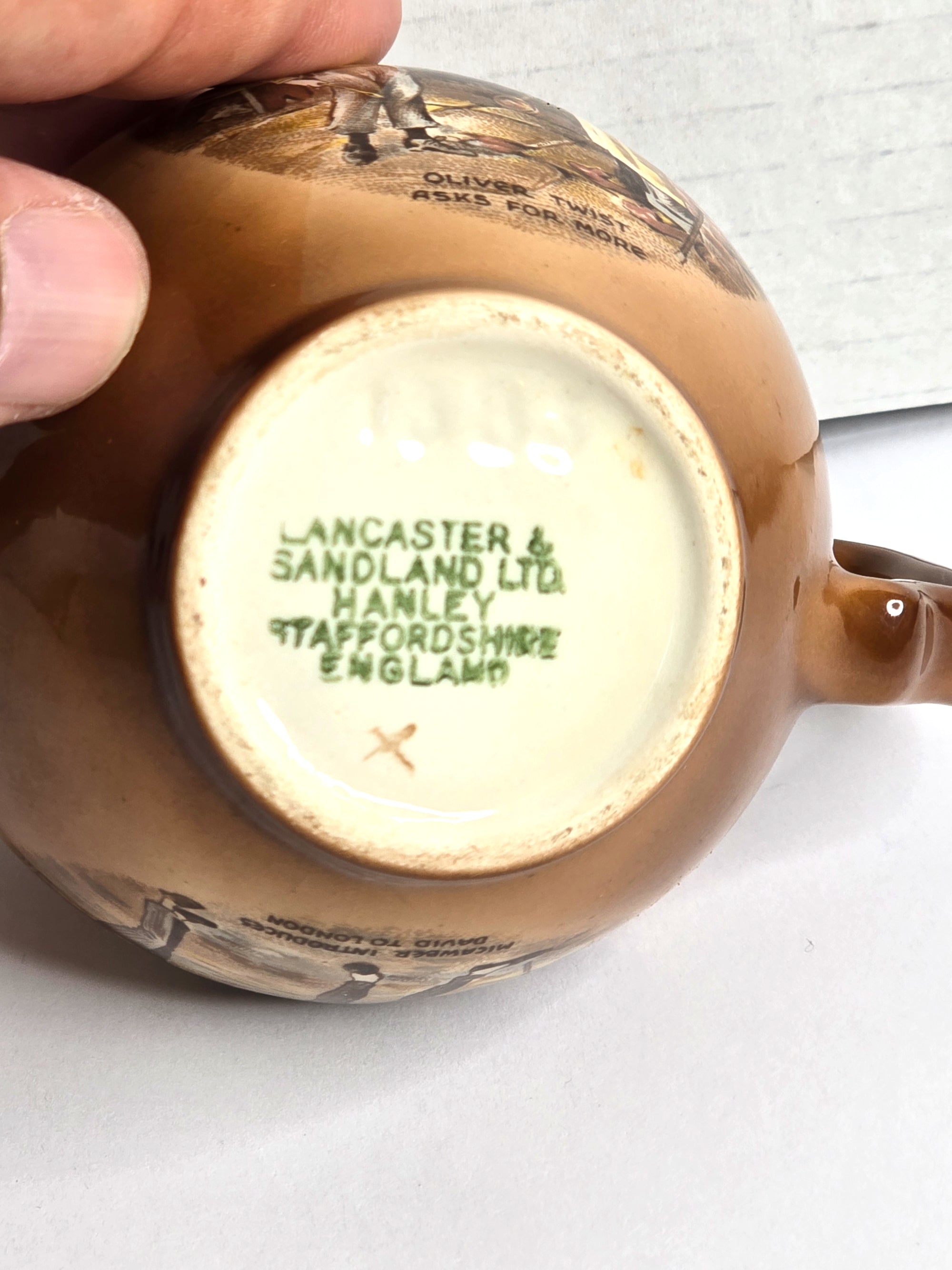 1950s Lancaster Sandland Oliver Twist Stoneware Creamer