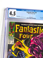 Marvel Comic Book 1968 Fantastic Four Graded 4.5 CGC July Vol 76