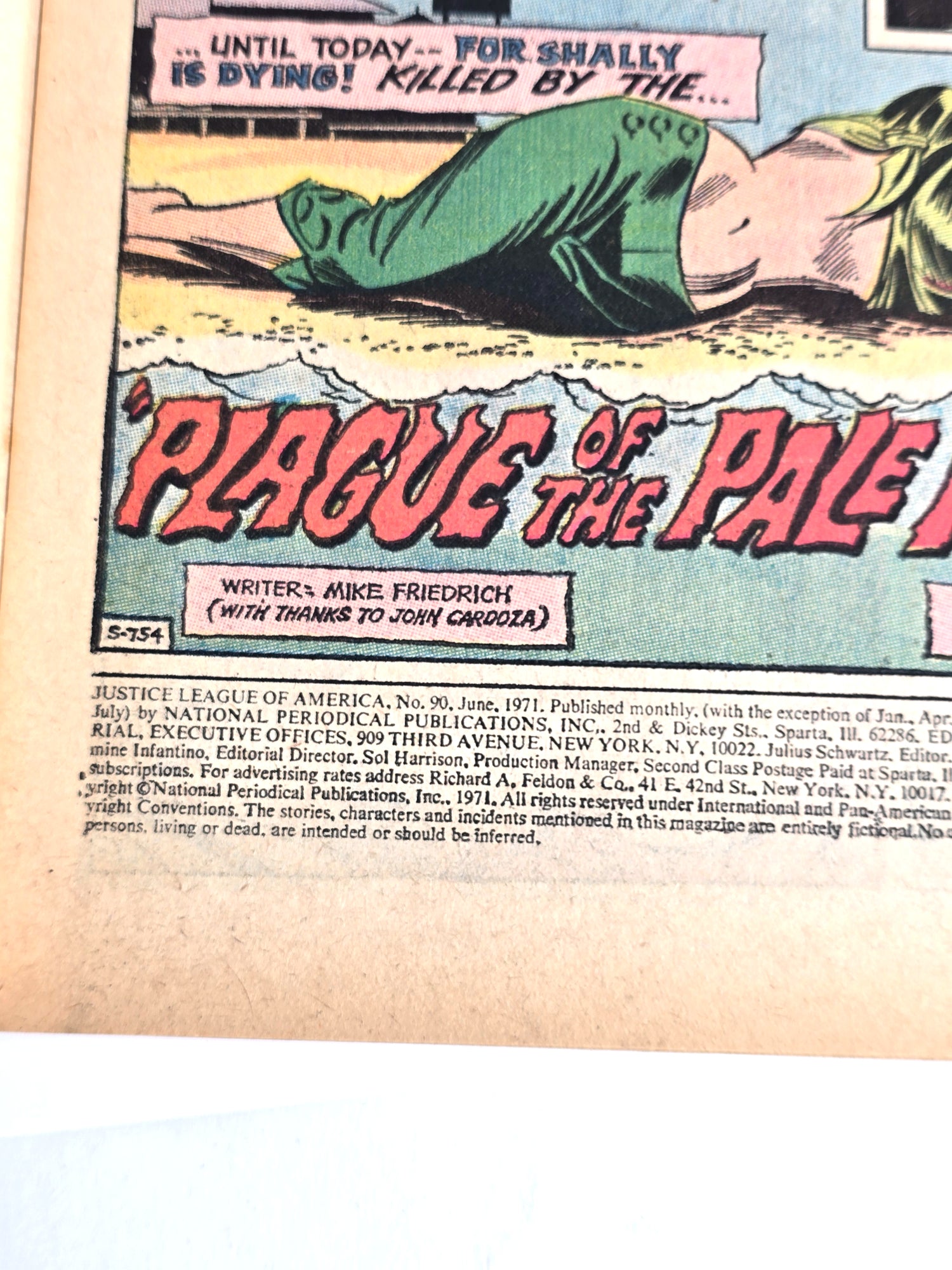 DC Comics Justice League of America 1971 June No. 90