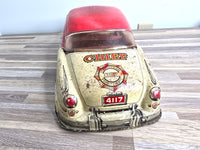 1950s Marx Tin Toy Fire Chief 18" Vintage Collectible