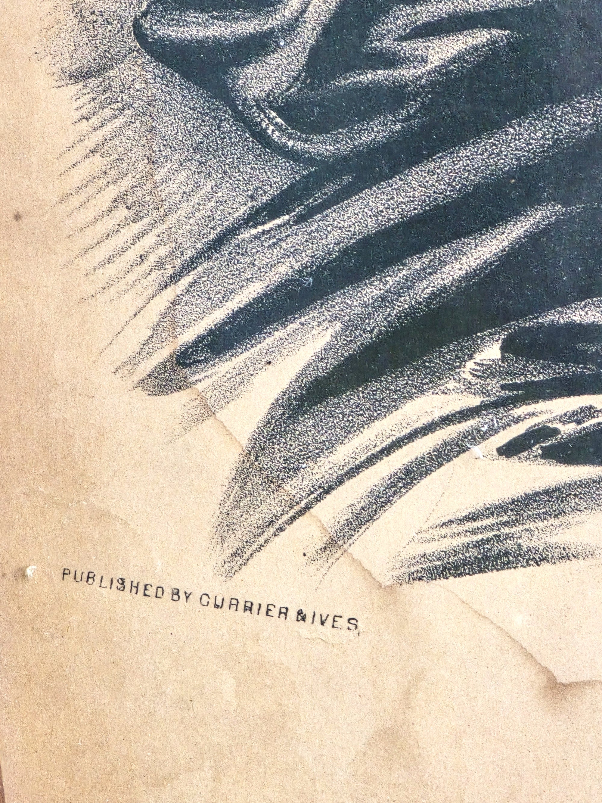 1870s Print Johnny and Lily Published by Currier & Ives New York