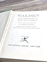 Walden and Other Writings of Henry David Thoreau 1950 Book Collectible