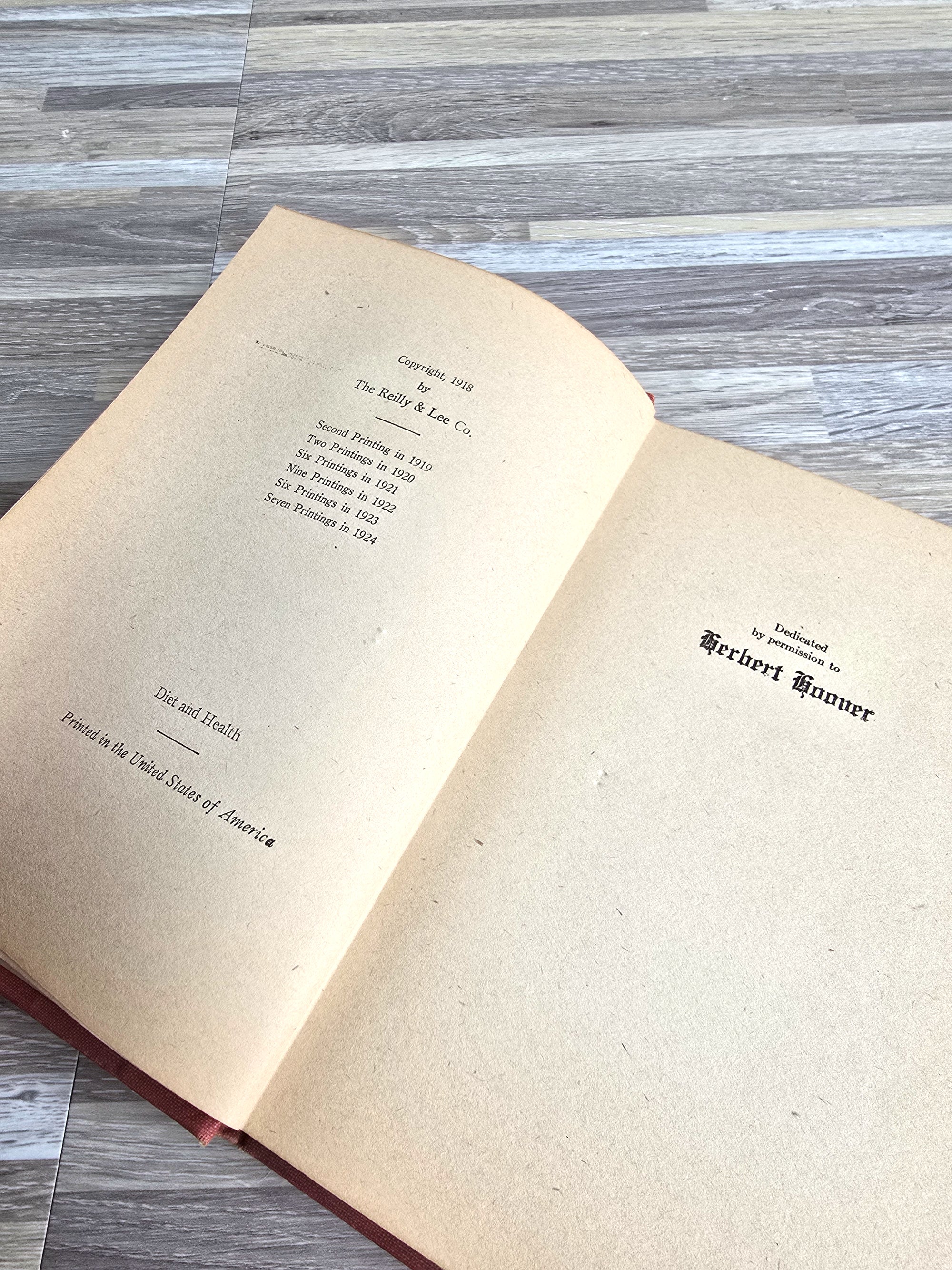 1924 Diet and Health Book by Peters, MD