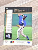 Dave Henderson Baseball Card 1994 Upper Deck No. 507