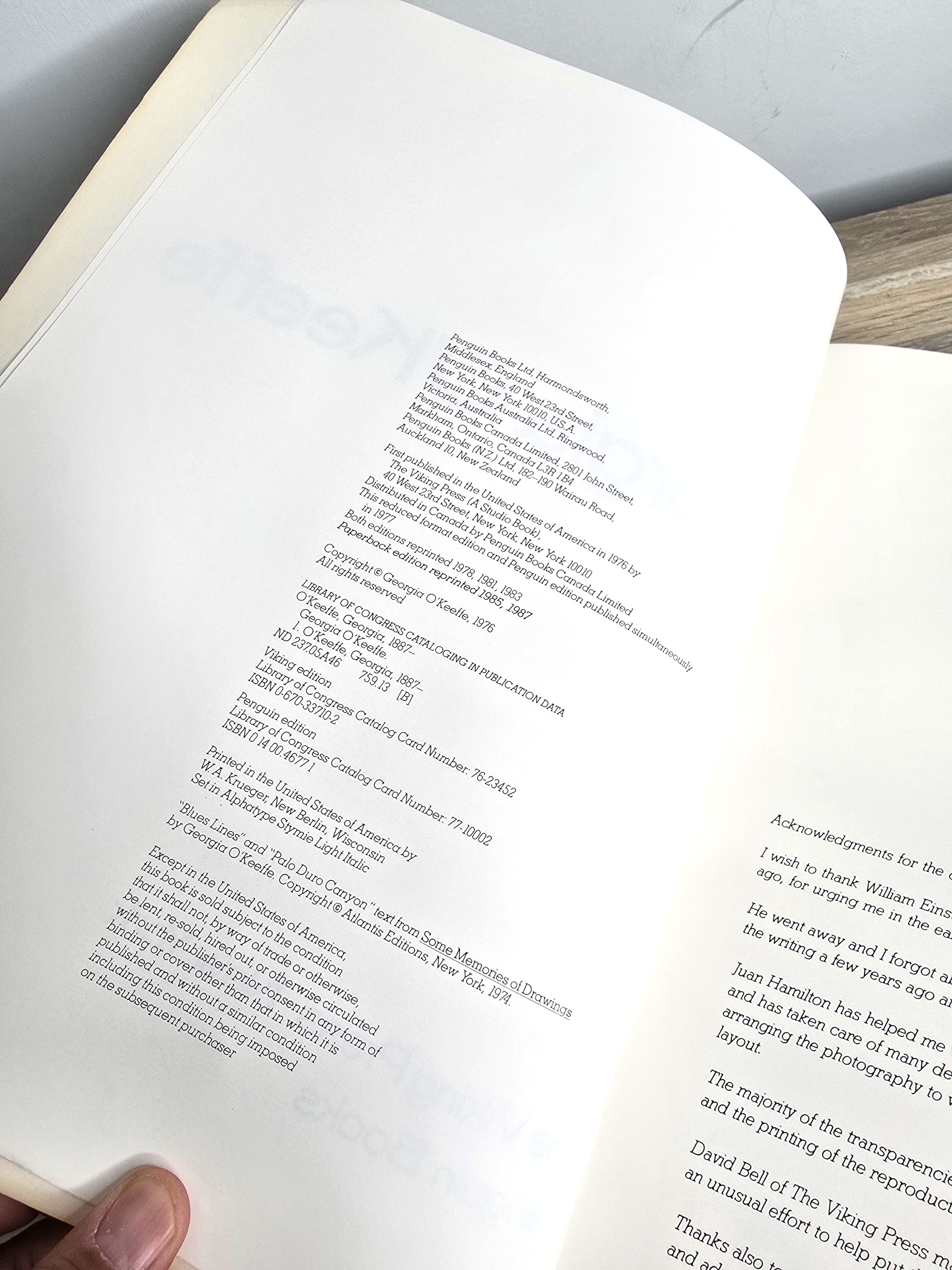 1970s First Edition Georgia O'Keeffe Artist Author Book