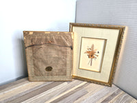 Flowers from the Holy Land 1950s Framed Pressed Flower Art