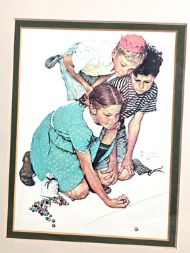 Vintage Norman Rockwell Art Print Wall Hanging