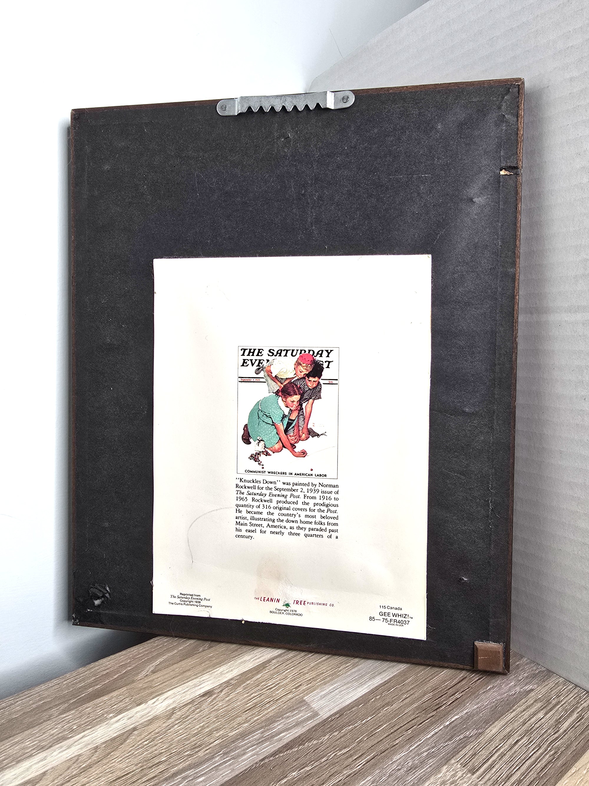 Vintage Norman Rockwell Art Print Wall Hanging