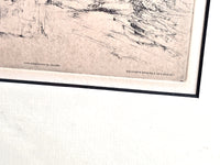 1920s French Art Saint Malo Coin Du Port by Auguste Brouet Print Louvre Museum in Paris