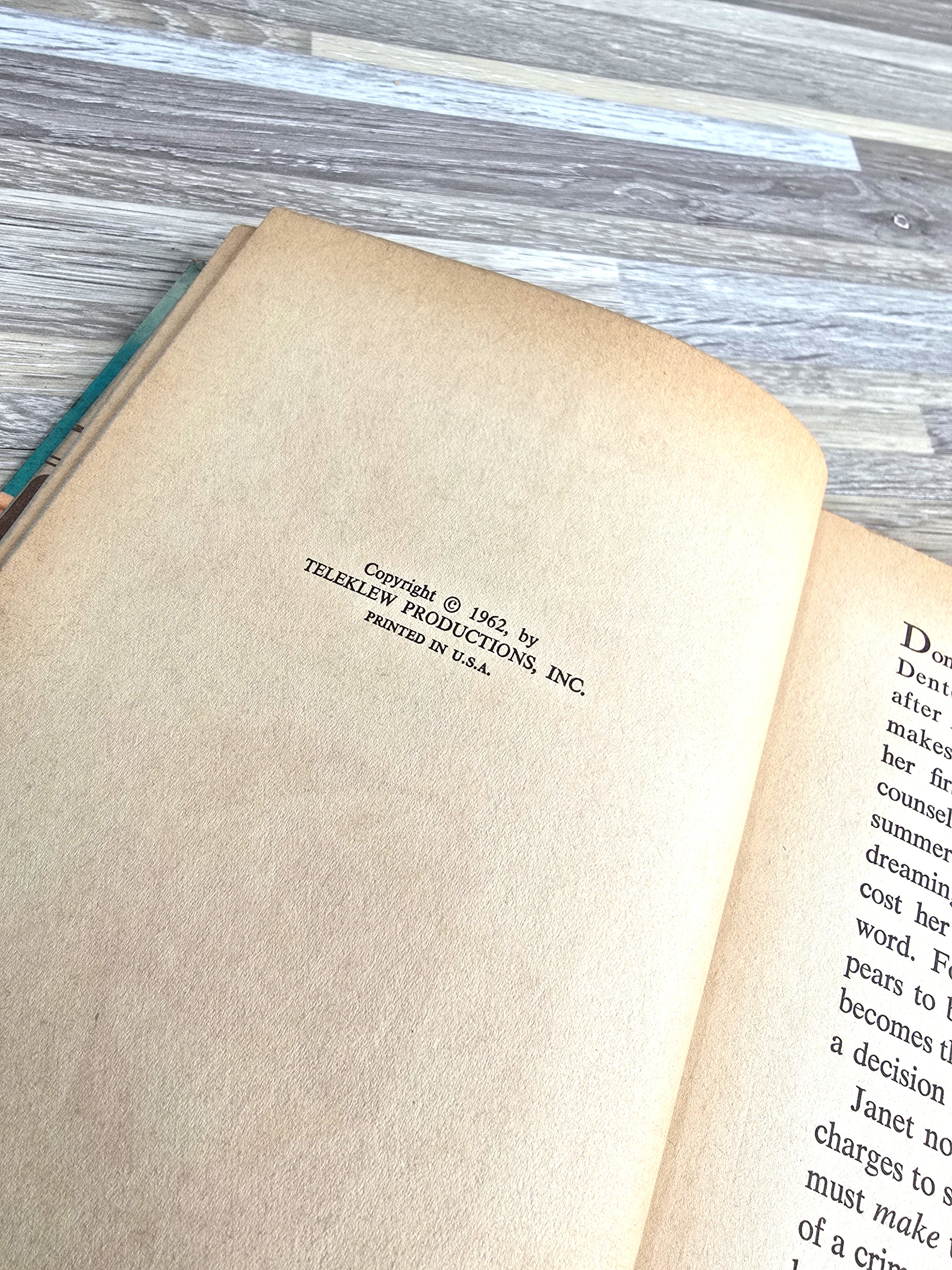 1962 Janet Lennon at Camp Calamity Book