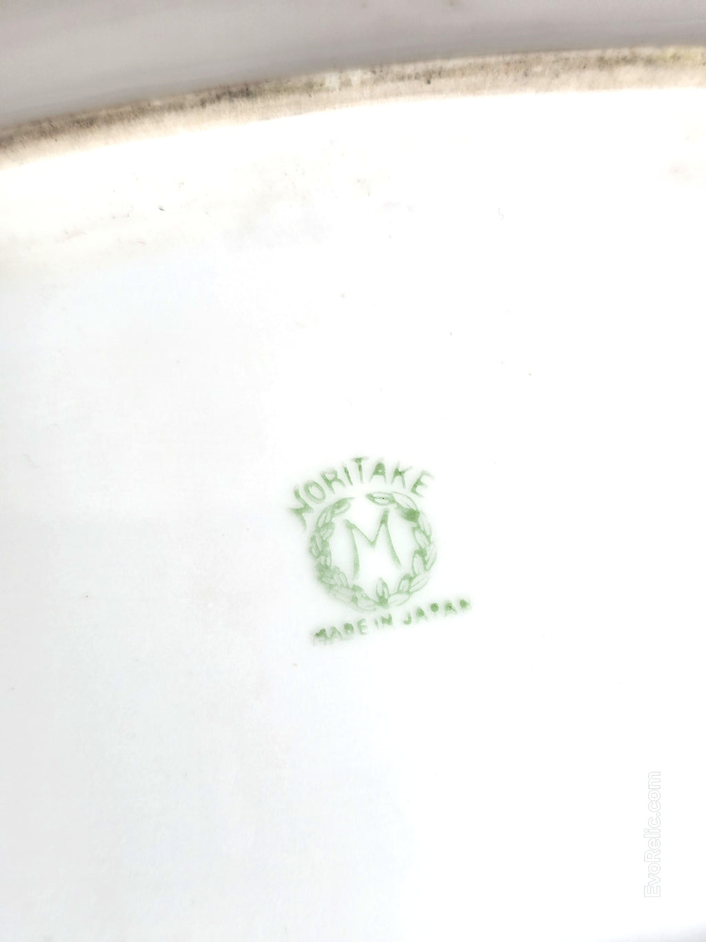 Gorgeous Peach Luster Noritake Art Deco Tray Handled Serving Dish with Floral Cartouches 1920s Porcelain