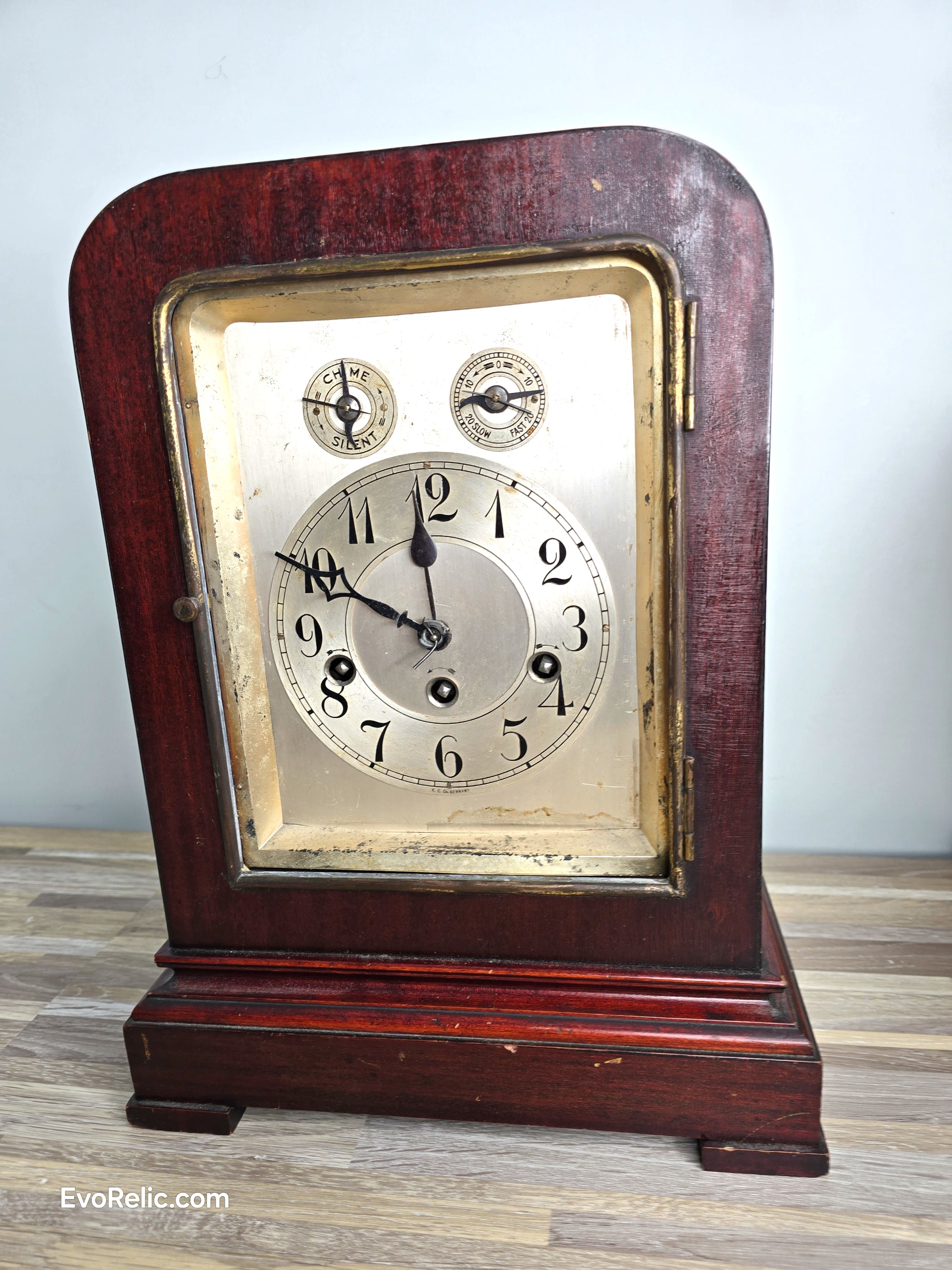1913 Junghans German Westminster Chime Mantel Clock