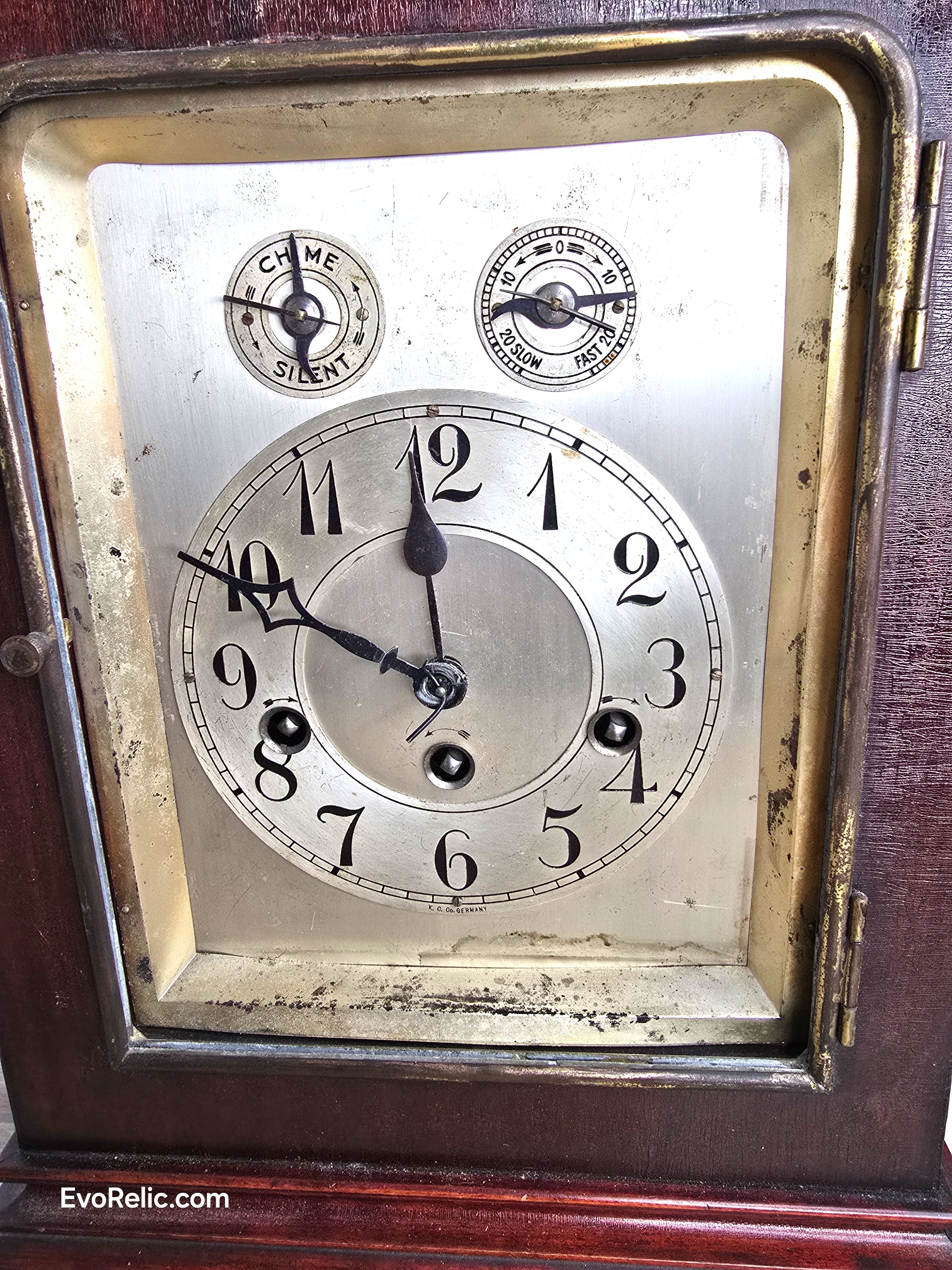 1913 Junghans German Westminster Chime Mantel Clock