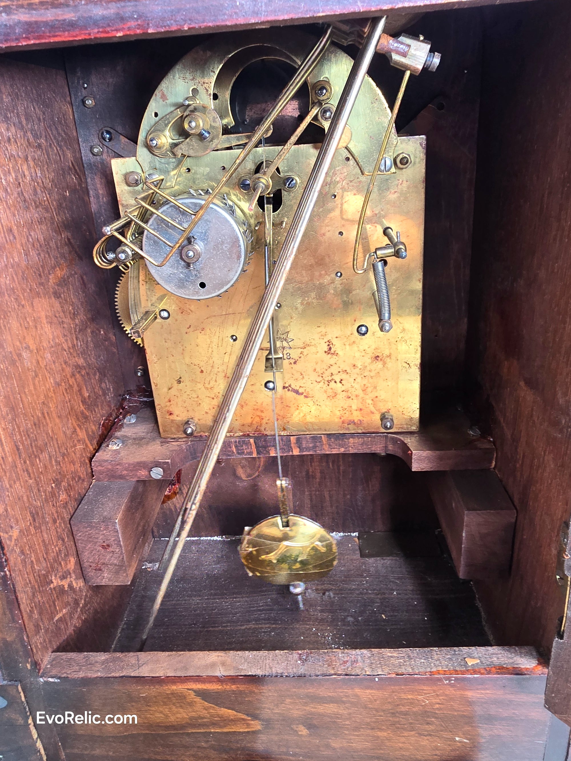 1913 Junghans German Westminster Chime Mantel Clock