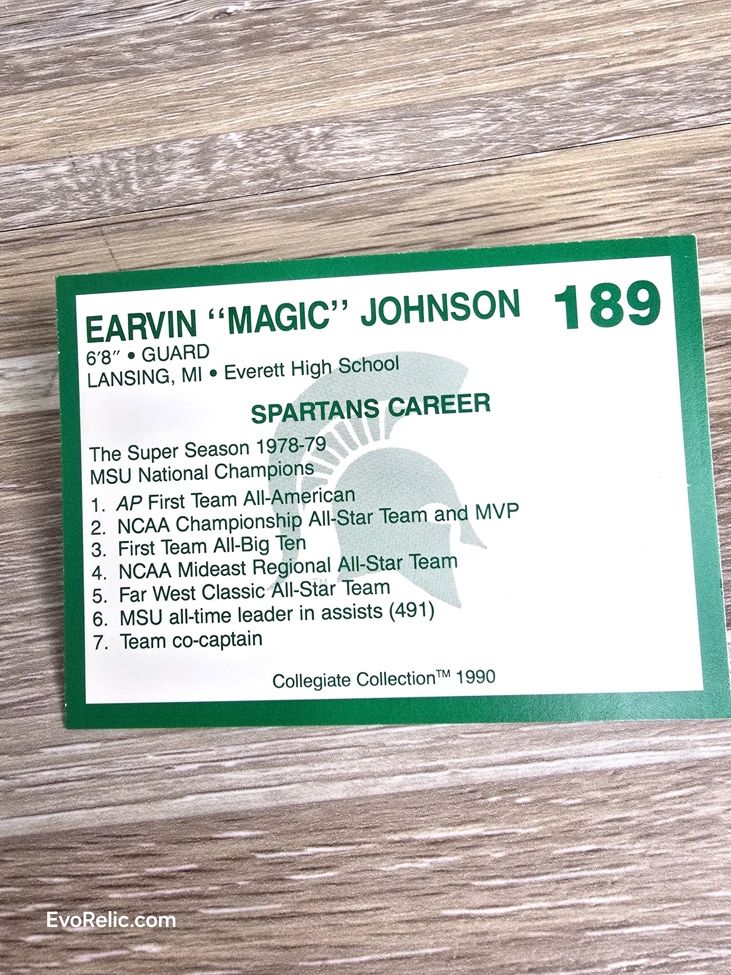 College Basketball Card 1990 Magic Johnson No 189