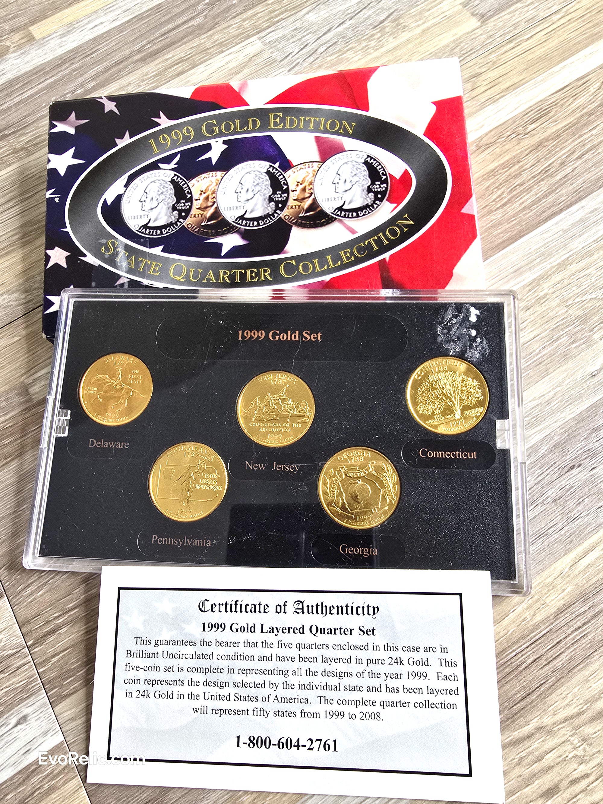 Gold Coins 1999 State Quarters Collection