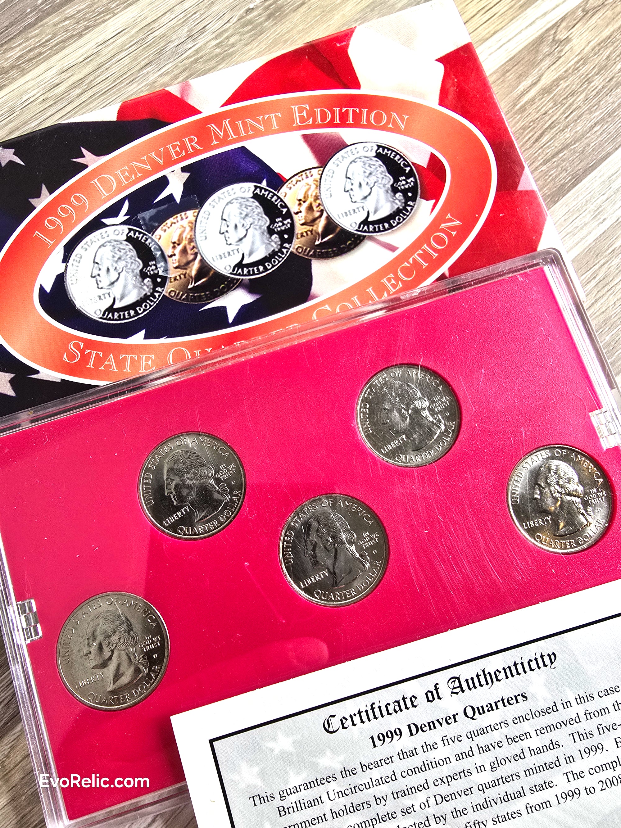Collectible Coins Denver Mint 1999 State Quarters