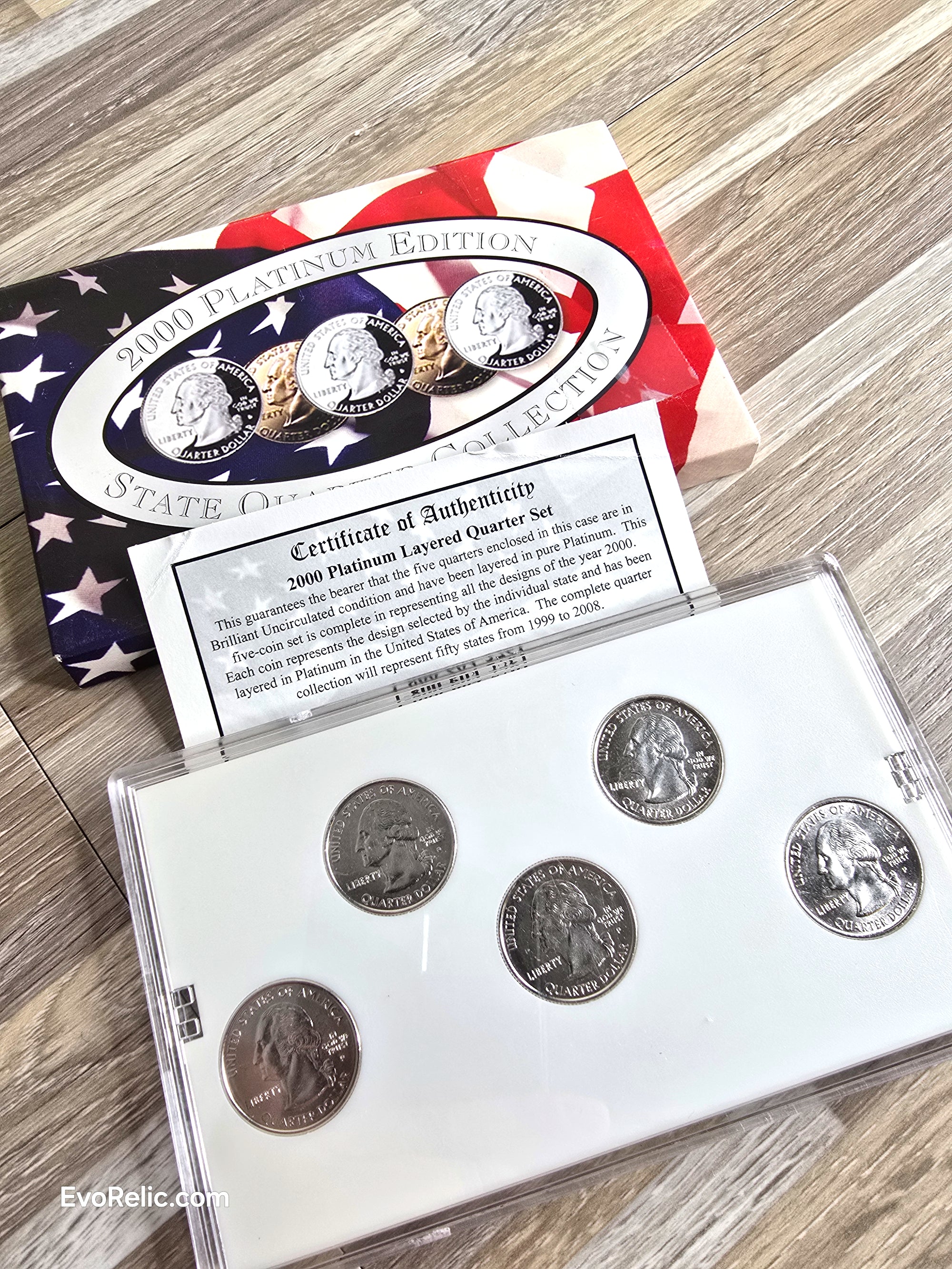 2000 Platinum Coins Collectibles Quarters