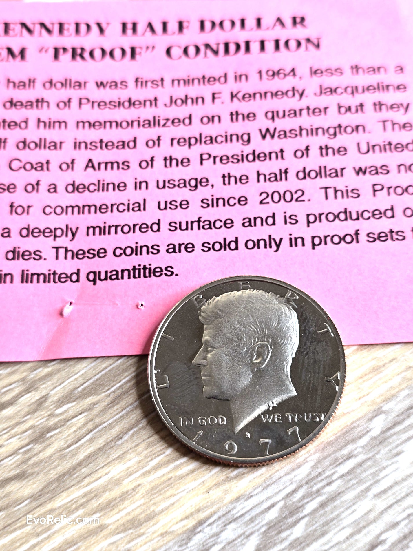 1977 Coin Proof Kennedy Half Dollar