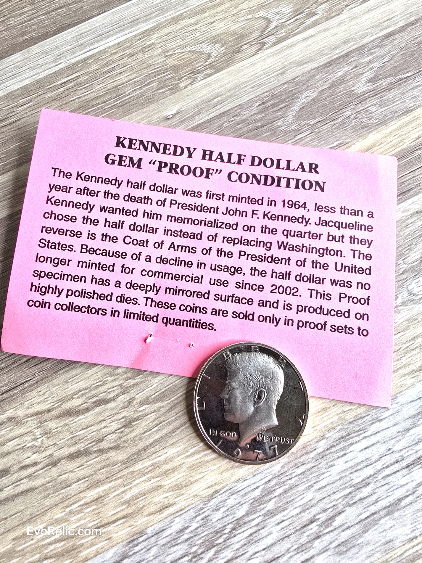 1977 Coin Proof Kennedy Half Dollar