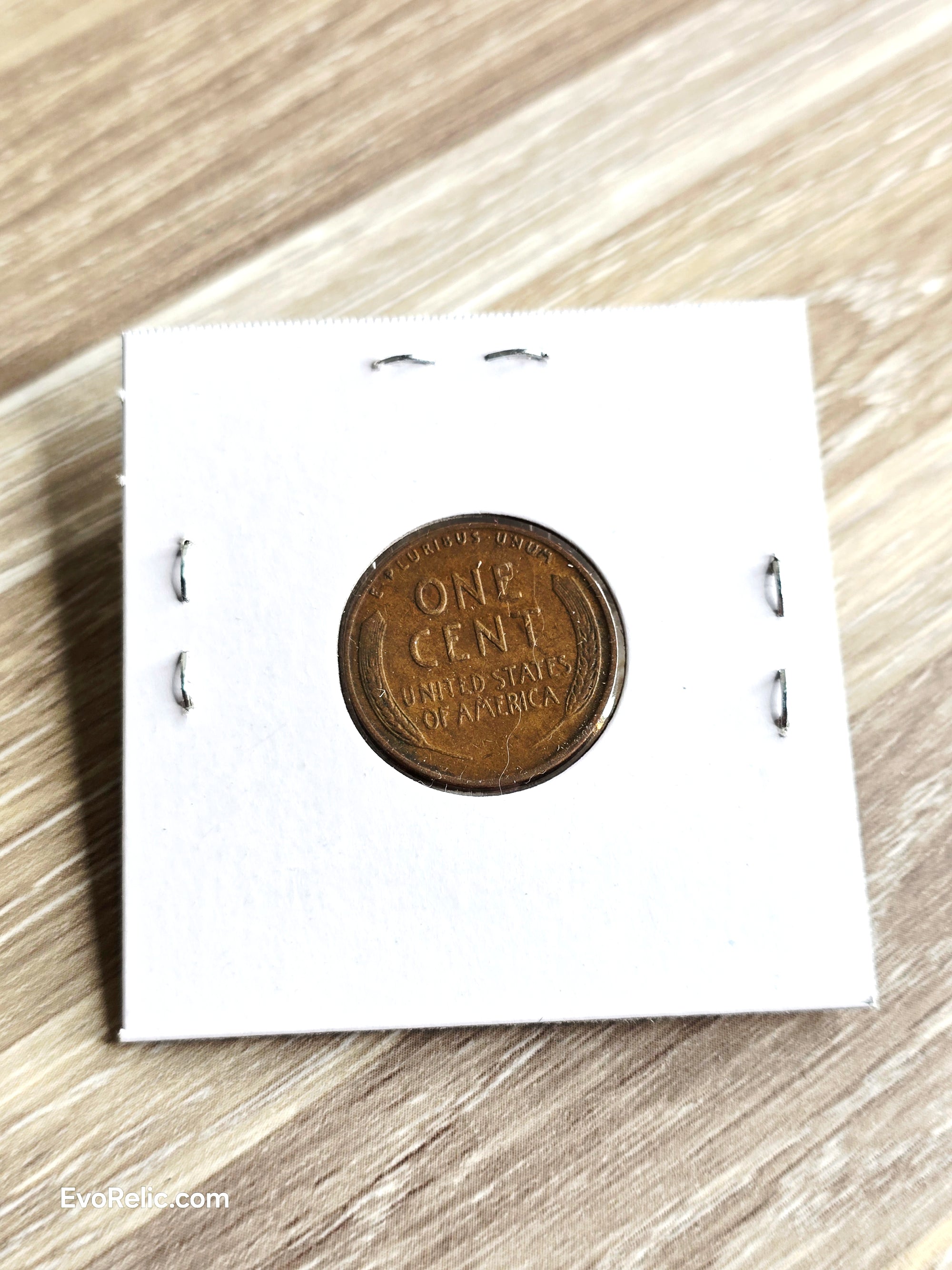 1953 S Wheat Cent Error Mint Mark