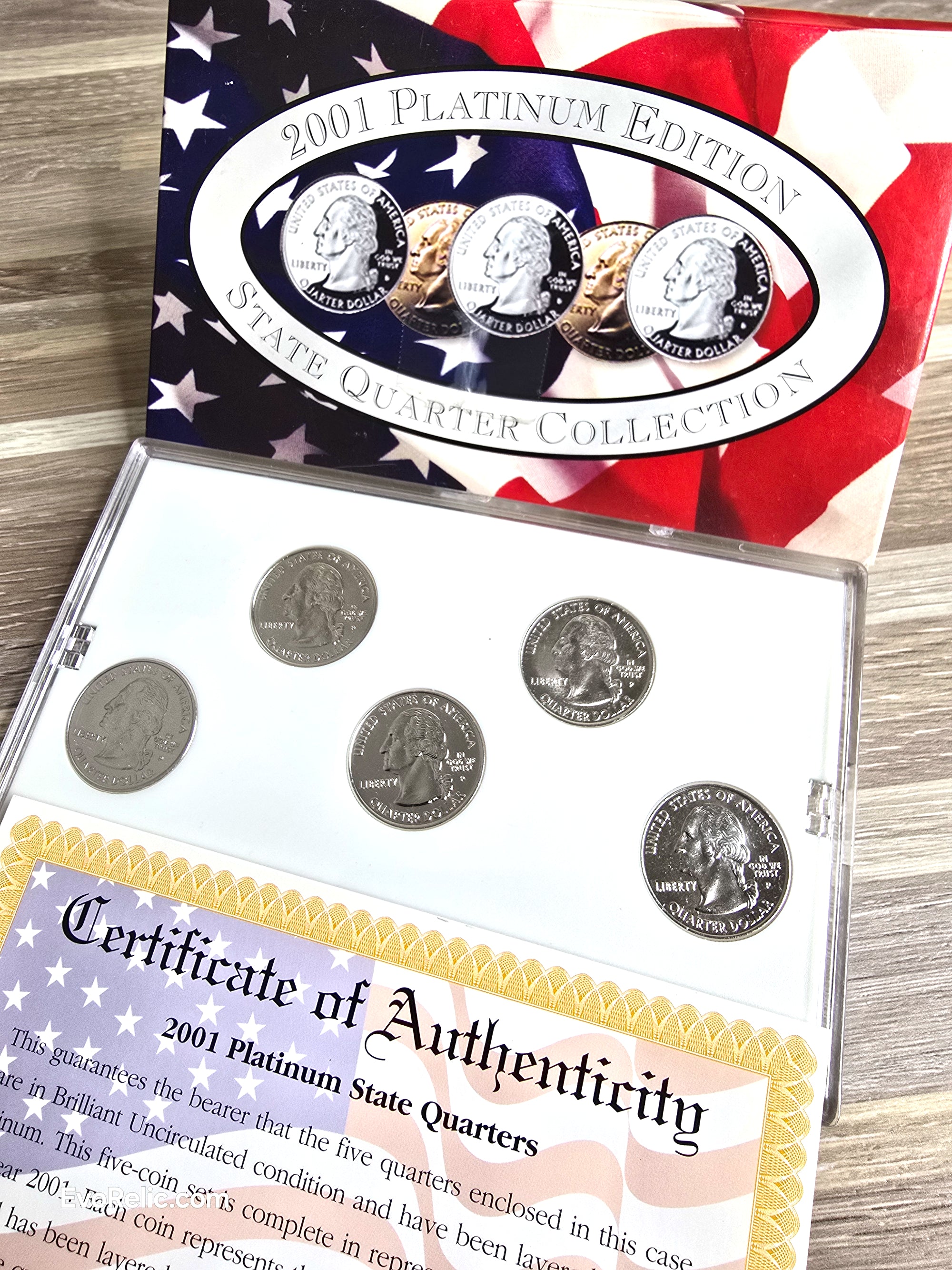 2001 Platinum Coins State Quarters