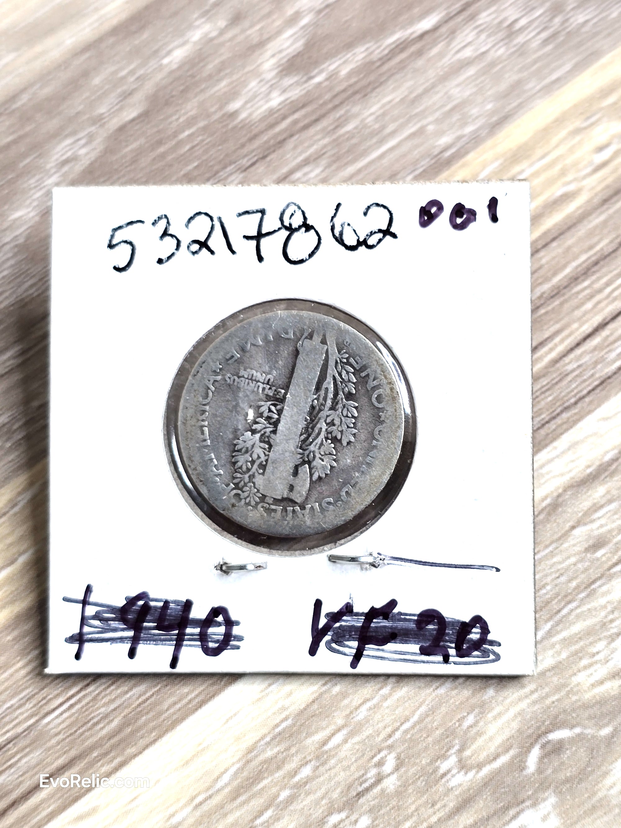 Rare Coin 1920-D Mercury Dime Silver Collectible