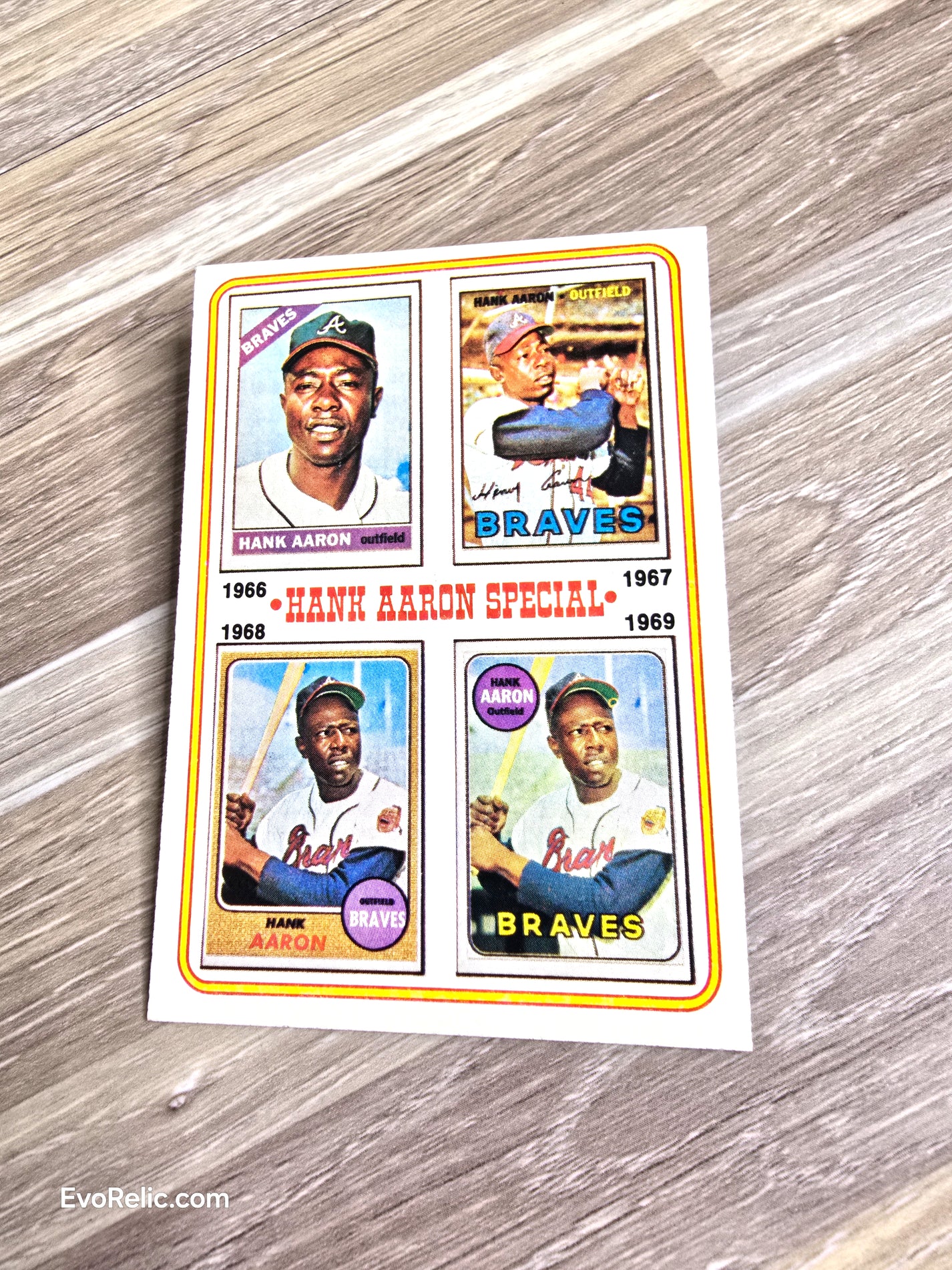 1974 Topps Baseball Card No 5 Hank Aaron Special