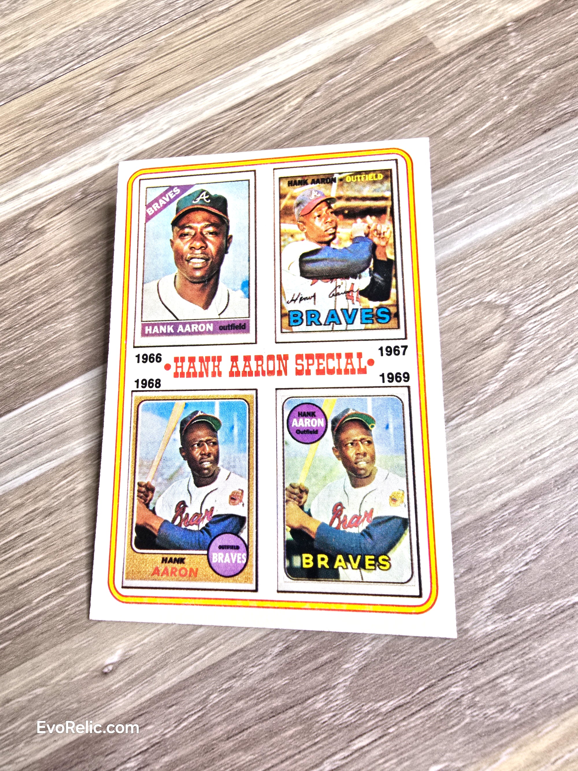 1974 Topps Baseball Card No 5 Hank Aaron Special