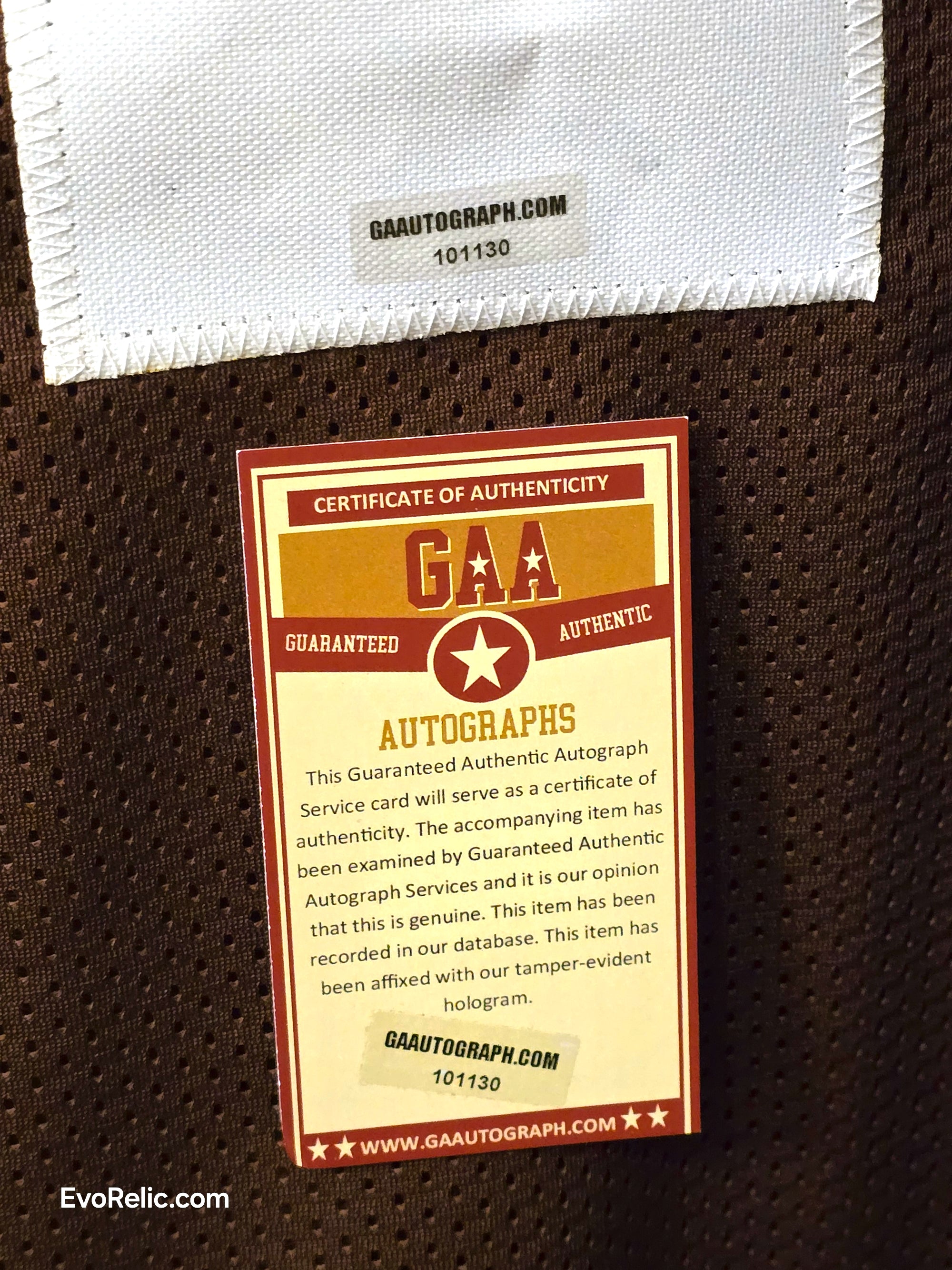 DeShaun Watson Autographed Jersey Browns Football - Authenticated