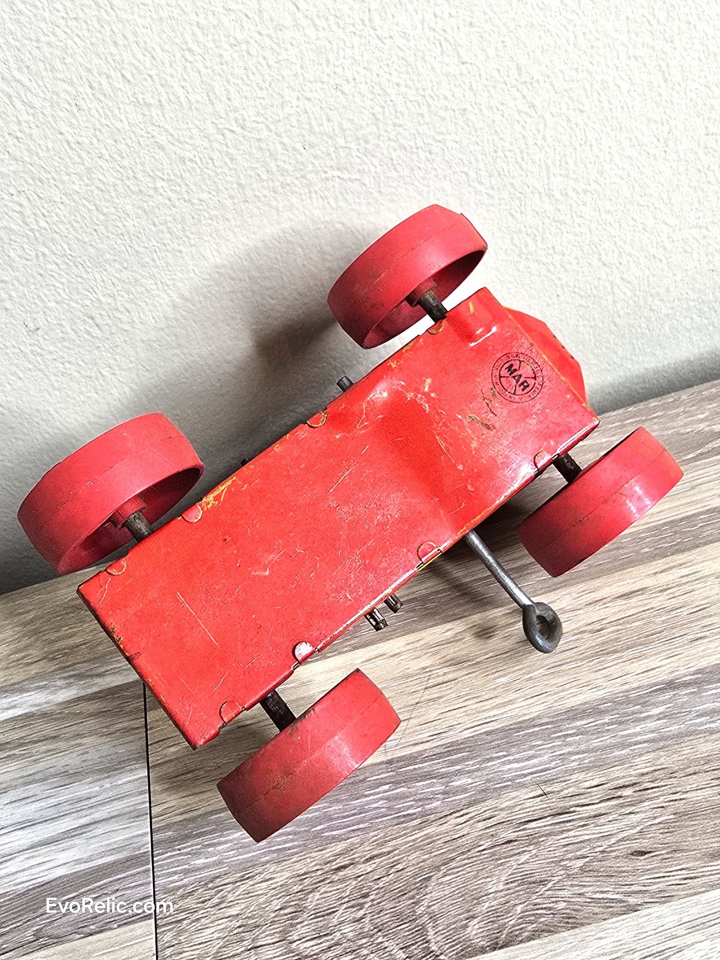 1950 Marx Tin Toy Red Tractor