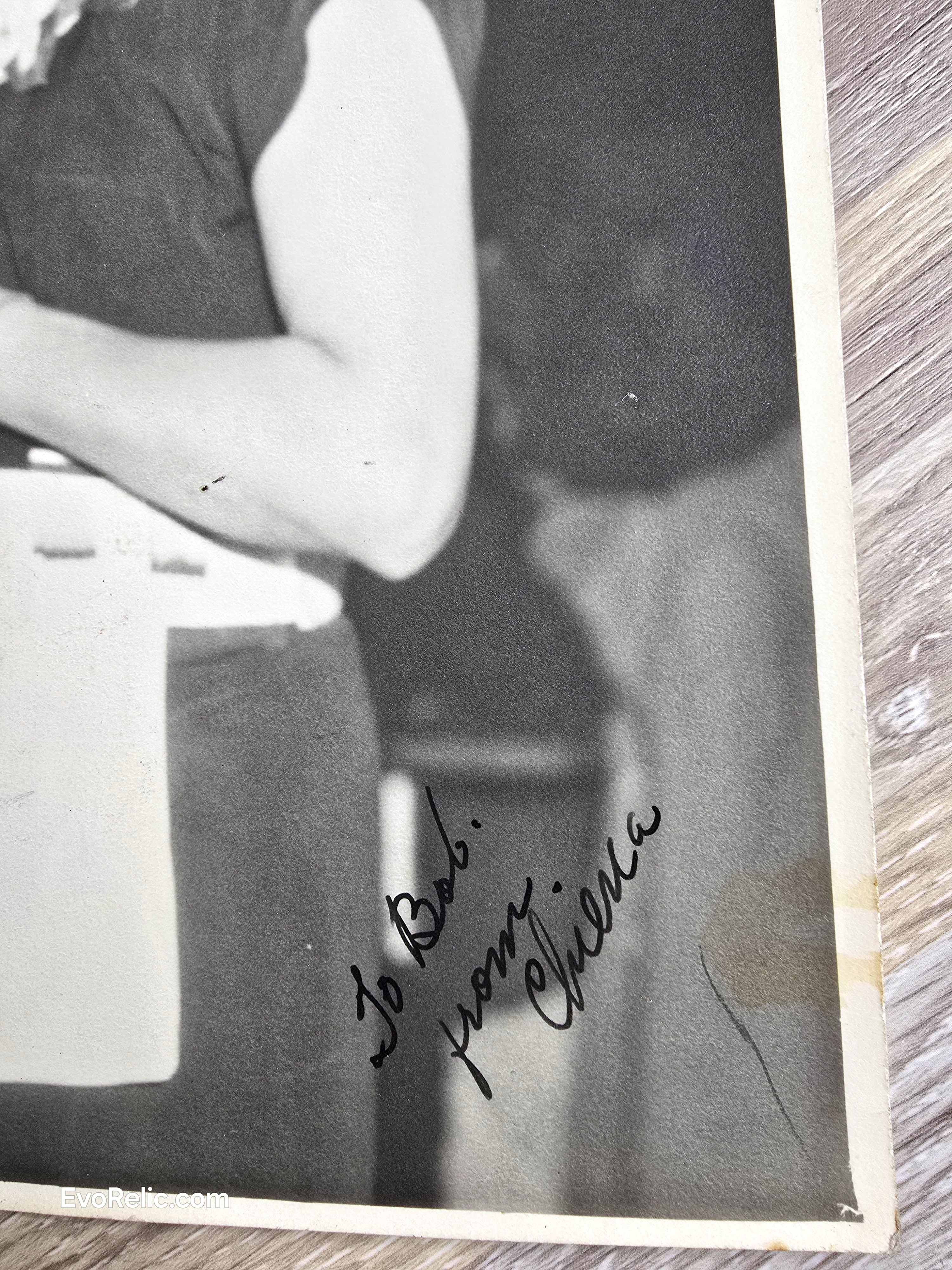 Vintage 1930s-1940s Signed Photo "Chieca" - Cabaret/Vaudeville Stage Performer Publicity Portrait