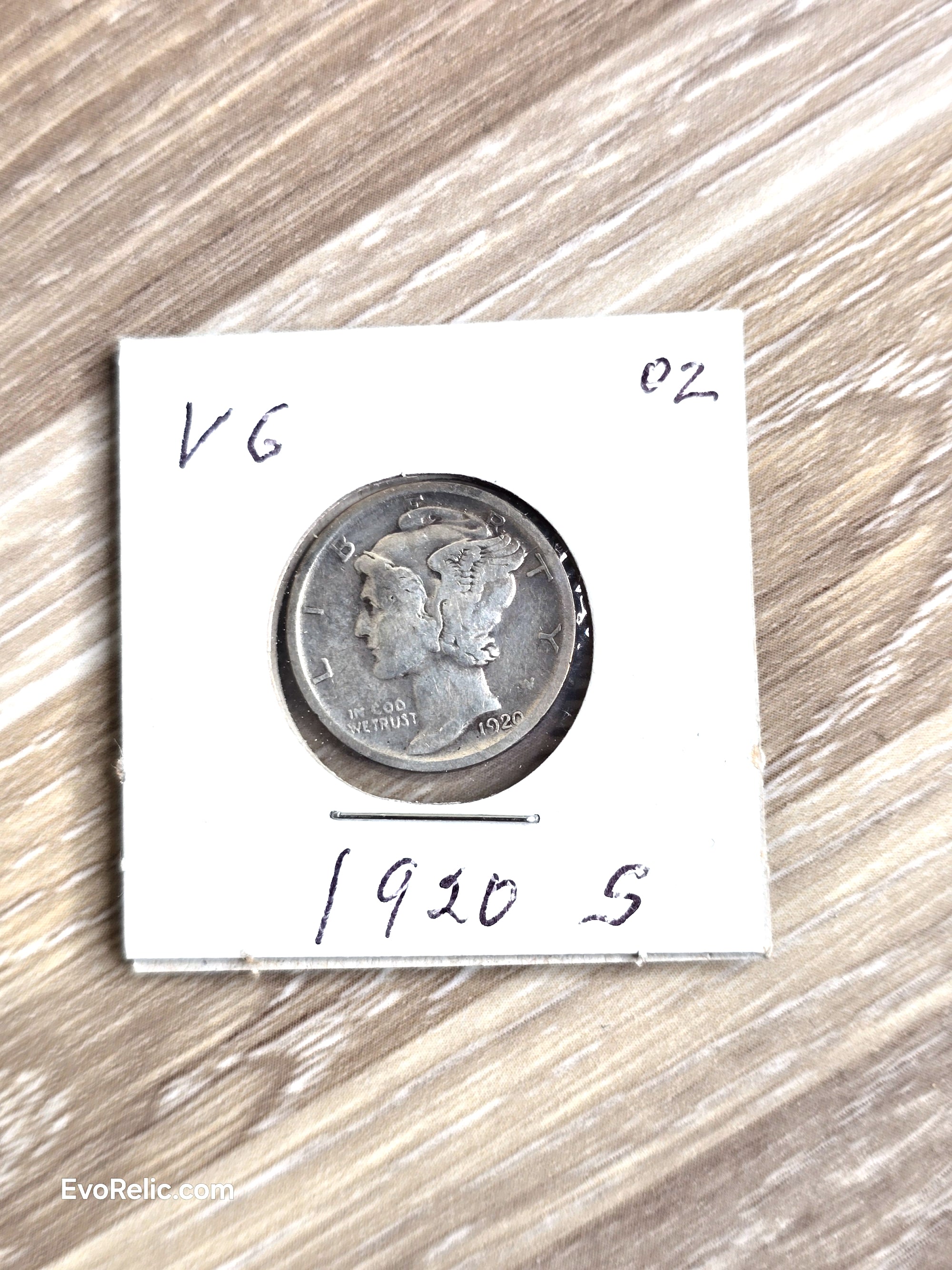 1920-S Mercury Dime 90% Silver Coin