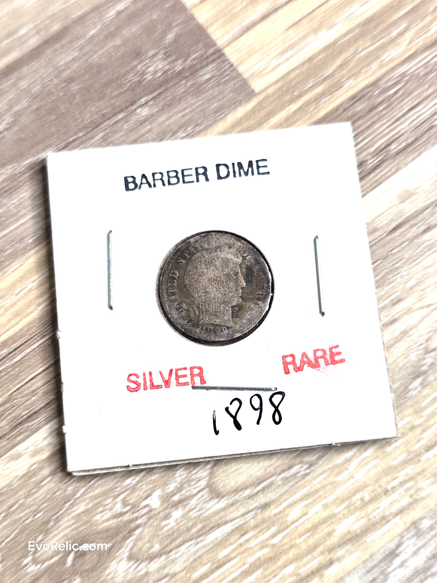 1898 Barber Dime 90% Silver Coin