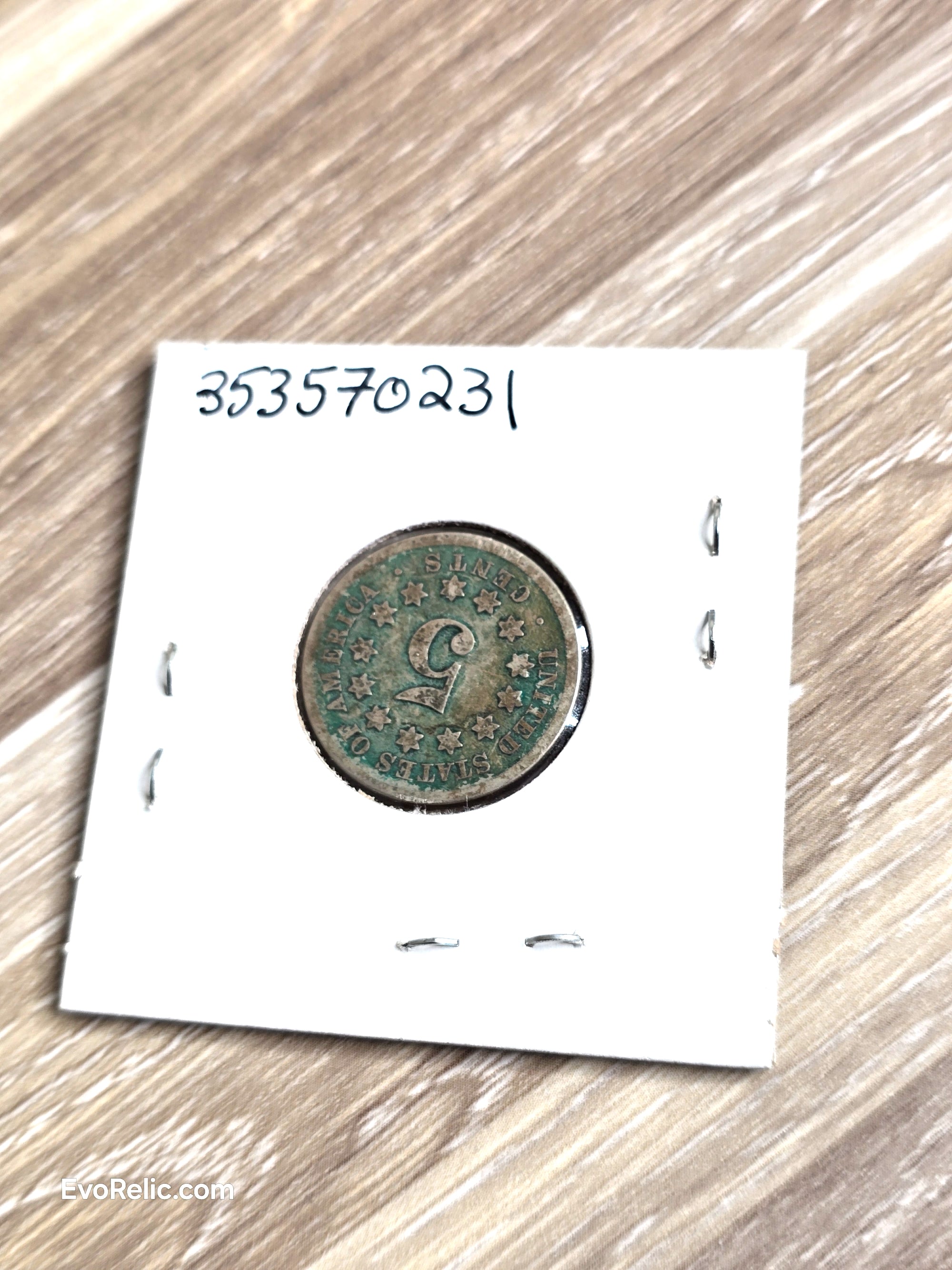 1868 Shield Nickel Coin