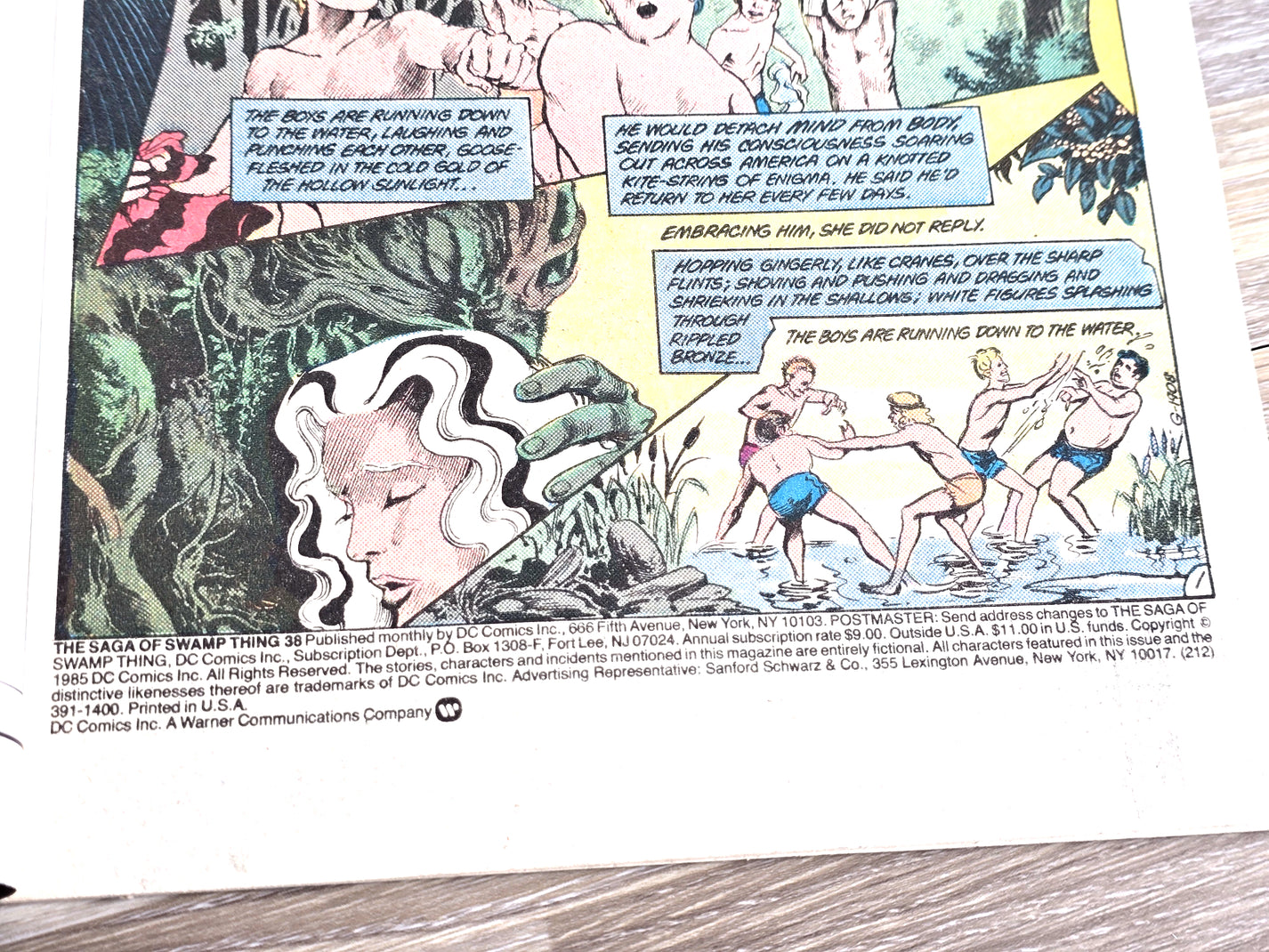 1985 The Swamp Thing DC Comic Book #38 July