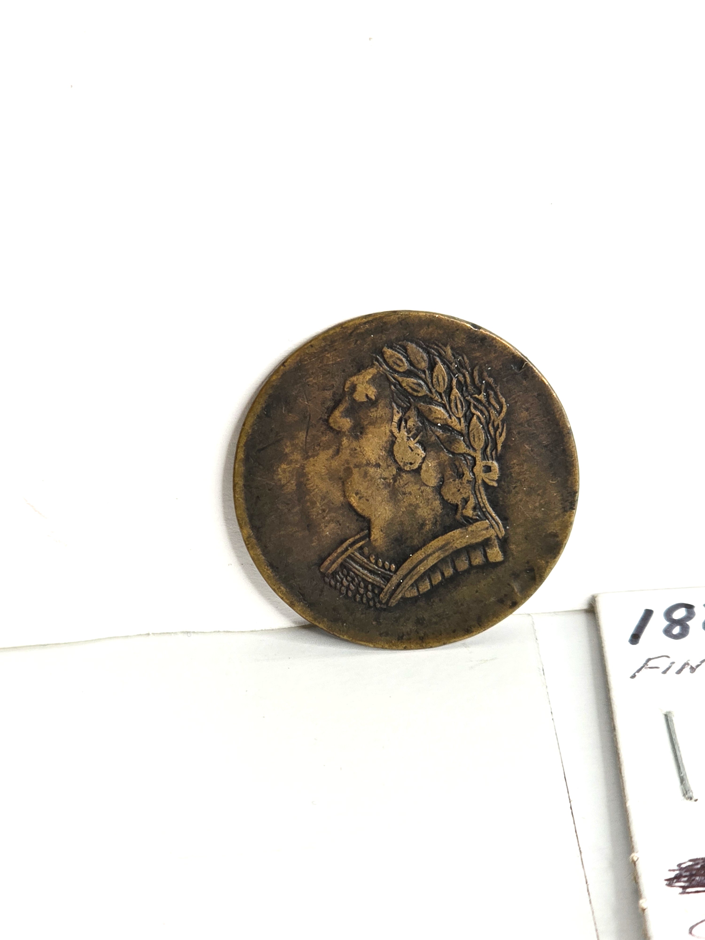 1820 Canadian Half Cent Bust and Harp - Rare Collectible Coin