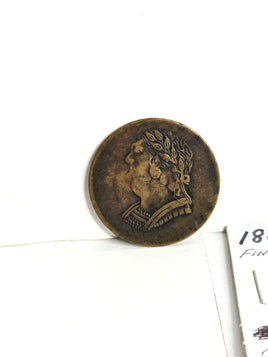 1820 Canadian Half Cent Bust and Harp - Rare Collectible Coin