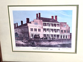 1845 The Nashville Inn Tennessee Wall Art Print by J.L. Kirchner