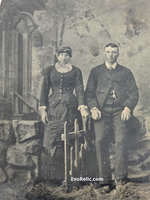 1860 Wealthy Country Gent Wife Tintype