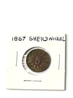 1867 U.S. Coin Shield Nickel - Rare