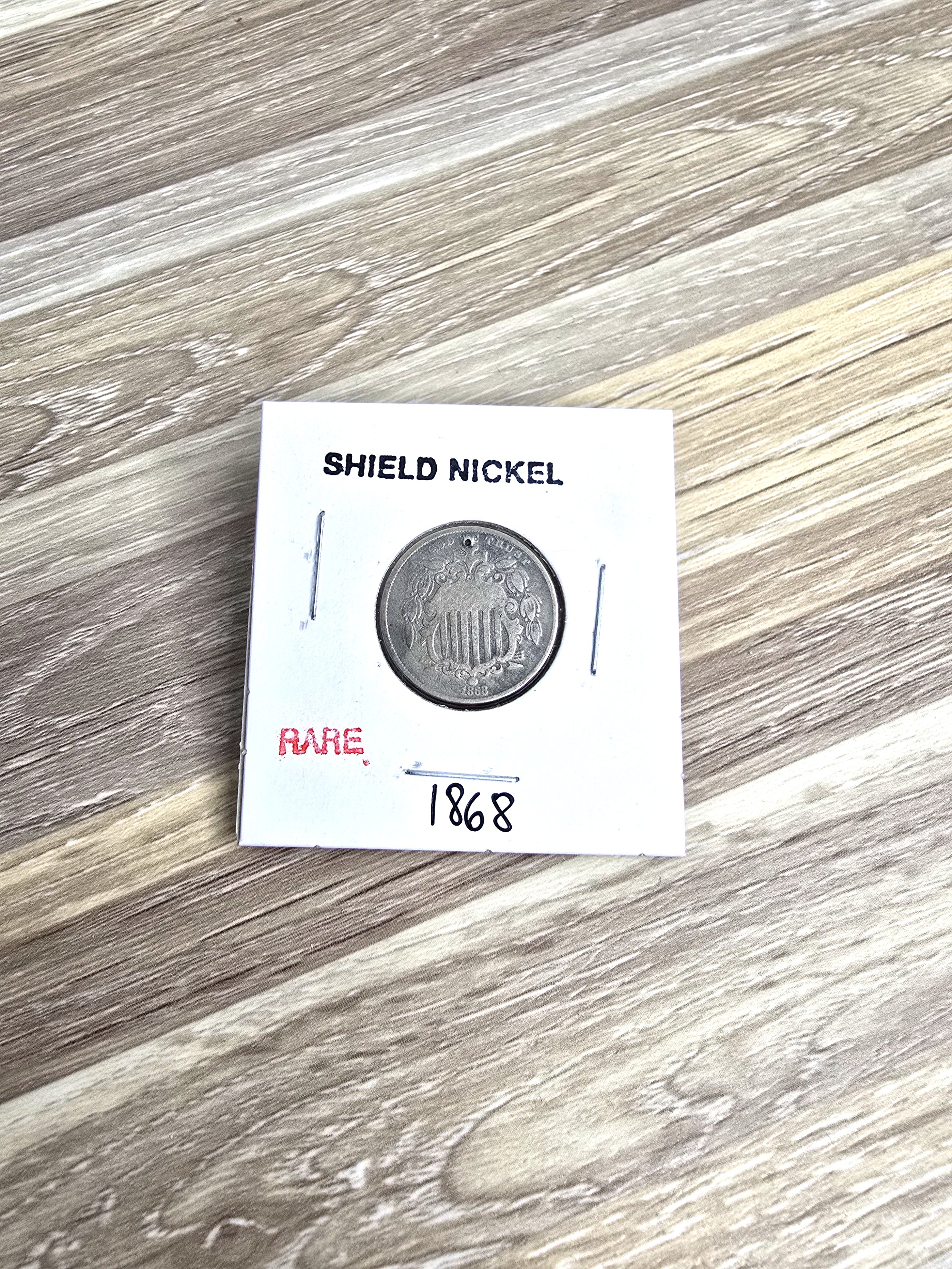 1868 Shield Nickel Rare Coin