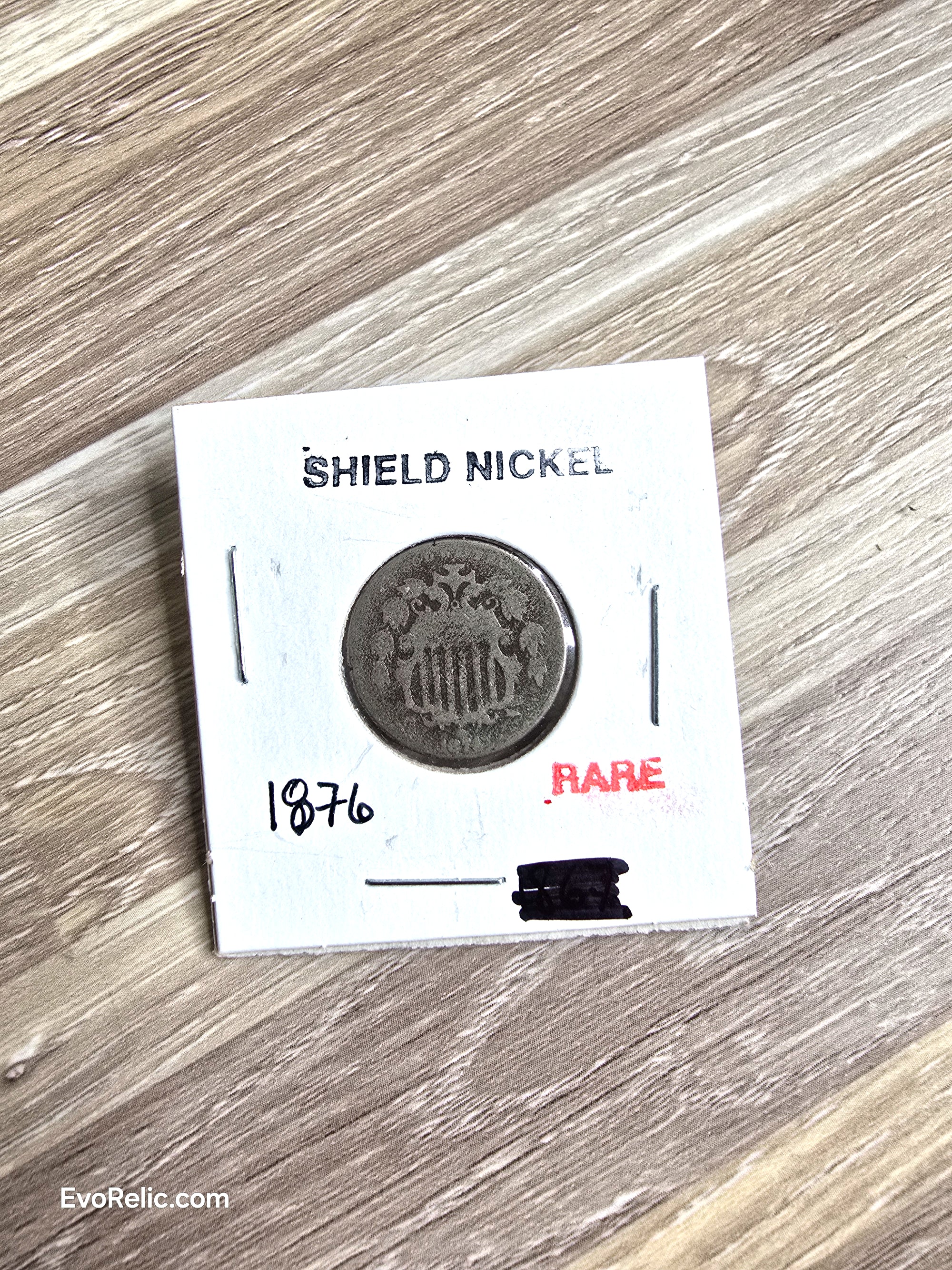 1876 Shield Nickle Rare Coin - Post-Civil War American History