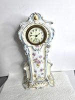 1890s Antique German Rudolstadt Porcelain Clock