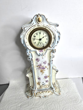 1890s Antique German Rudolstadt Porcelain Clock