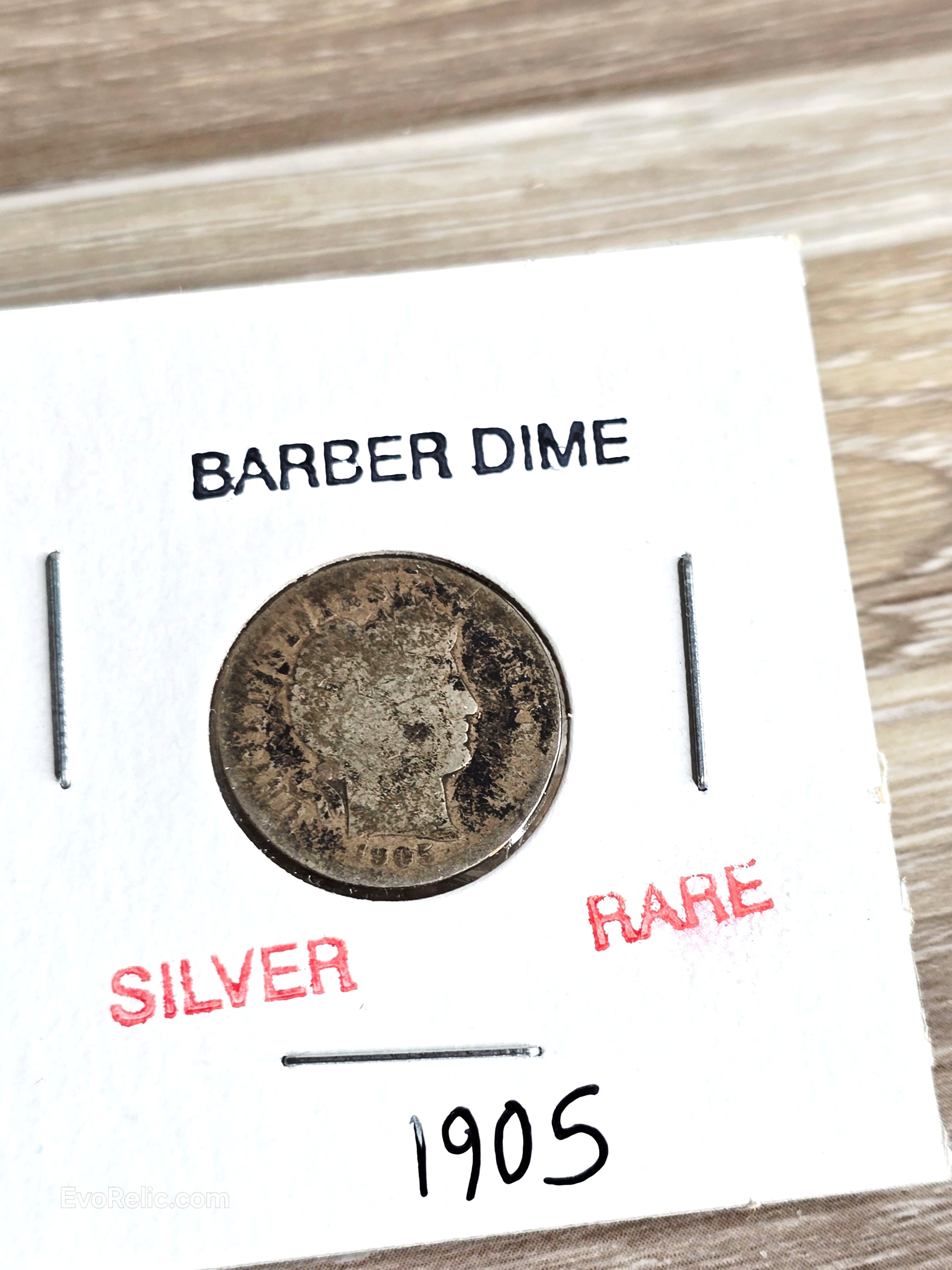 1905 Barber Dime Silver Rare Coin