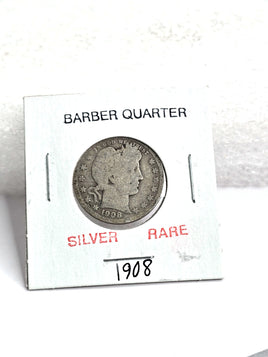 1908 Barber Quarter US Mint