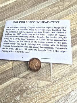 1909 VDB Lincoln Head Cent